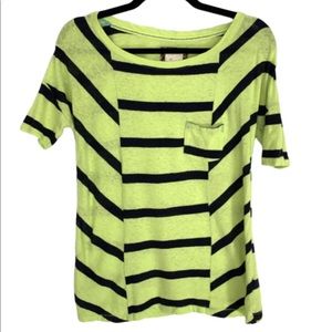 Anthropologie 9-H15 STCL Lime Green Top 39